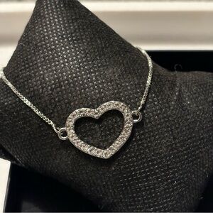 Swarovski Crystals Heart Slider Bracelet